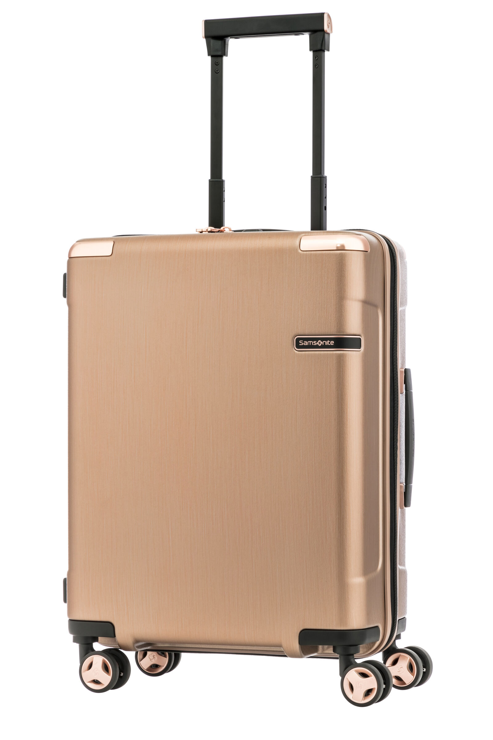 samsonite rose gold luggage